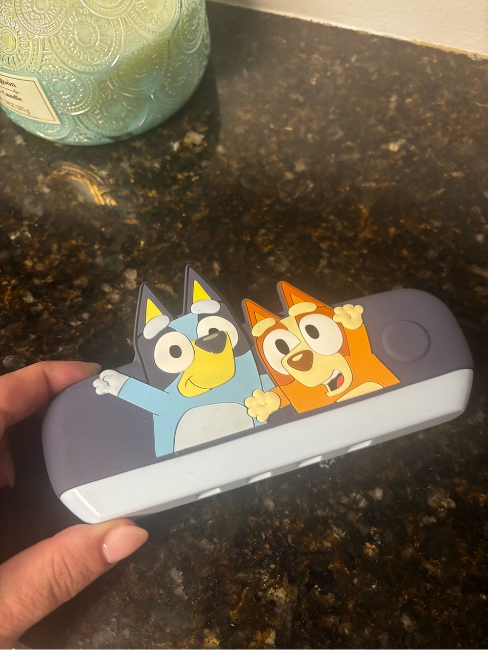 Blue and Orange Cartoon Kids Pencil Case - Brand: (unspecified)